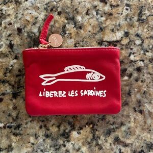 Clare V Red Coin Pouch